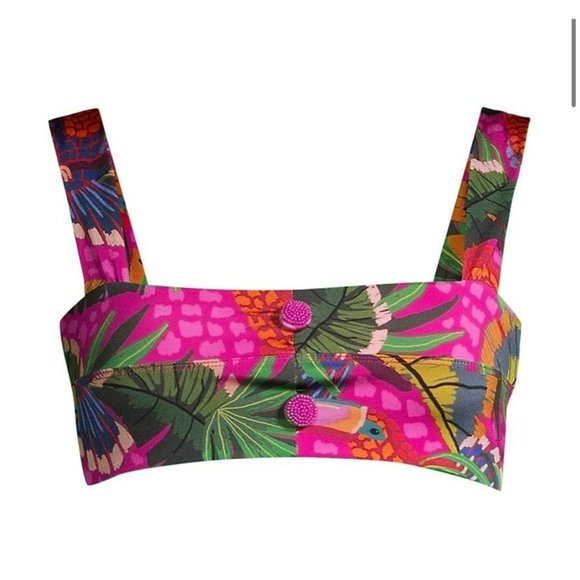 FARM Rio Other - NWT Farm Rio Pink Toucan Bikini Top Size Small